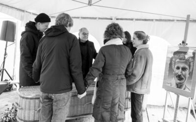 Afscheid van Jan op de moestuin