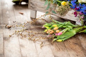 afscheid bloemen tulpen begrafenis