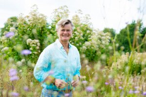bloemen portret vrouw natuur
