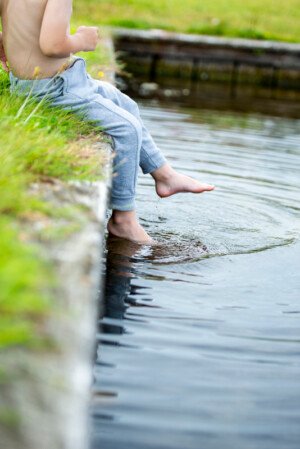 voeten water kinderfotografie