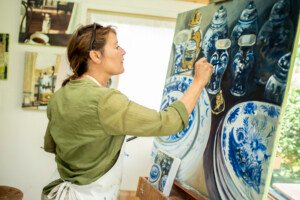kunstenaar tuinhuis portret fotografie schilderen kunst art Betty